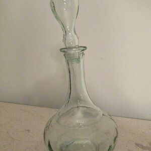 Pale Green Decanter and Stopper